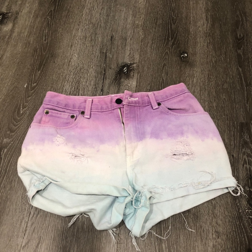 Tye dye shorts ombré design GORGEOUS